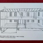 Architect’s drawing of the Tavern as it would have appeared in 1840